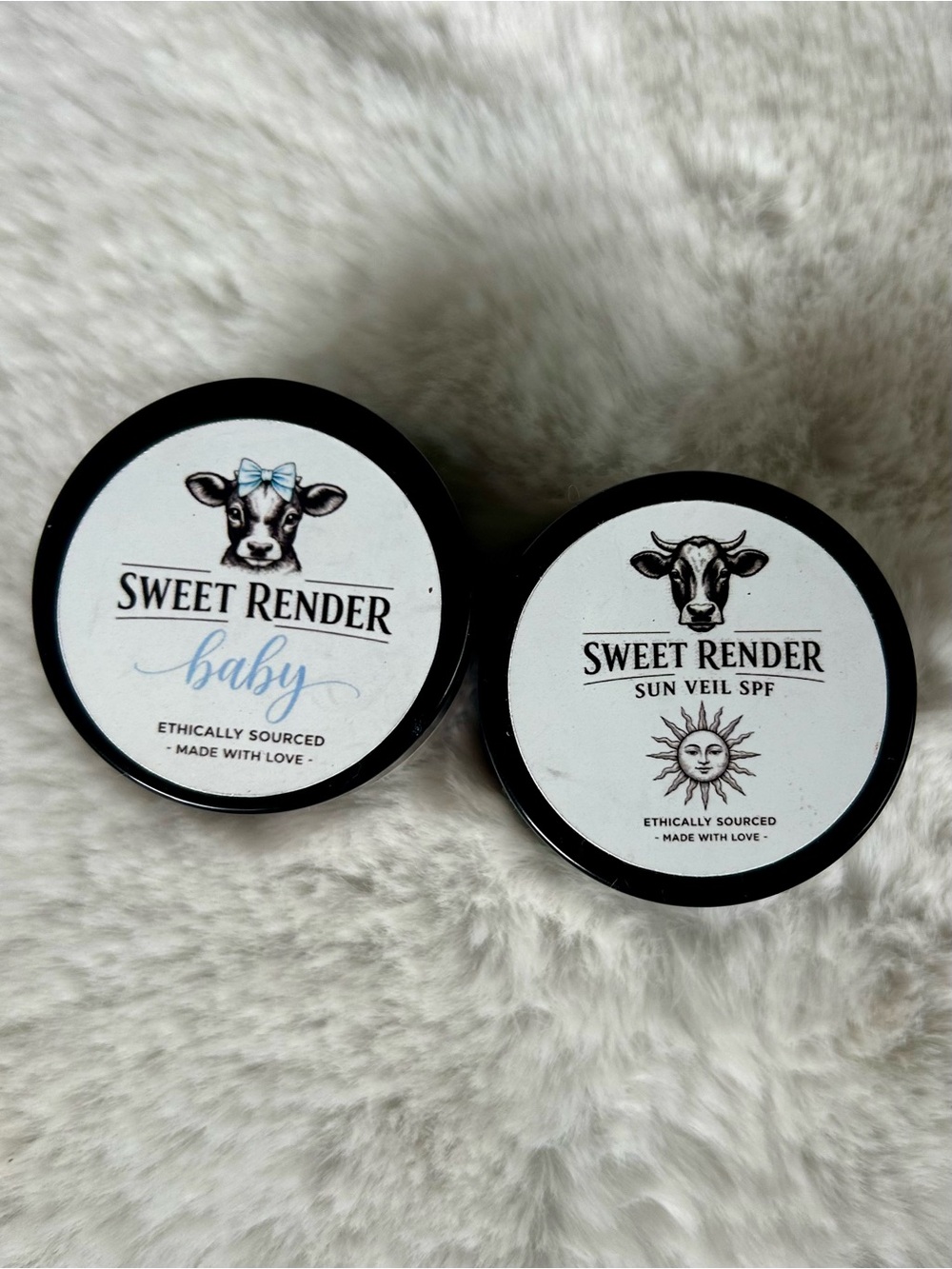 Sweet Render Colorado Handmade Tallow Baby & Sun Veil SPF Twin Set